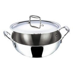 VEGO Triply Stainless Steel Kadhai 30cm