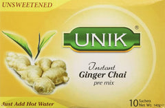 UNIK Instant Ginger Chai Unsweetened (10 Satchets)