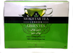 Mokhtar London Green Tea 100 Tea Bags 200g