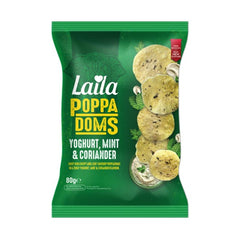 Laila Mini Poppadoms Yogurt, Mint & Yogurt 75g
