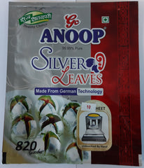 Anoop Silver Leaves Large (Verk) No. 820 - 10 Sheet