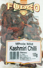 Fudco Whole Mild Kashmiri Chilli (Stemless) 100g