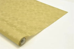 Ruby Macaw Gold Damask Banquet Roll (20m x 1.2m)