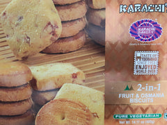 Karachi Bakery 2-in-1 Fruit & Osmania Biscuits 400G