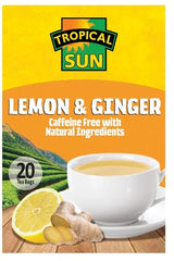 Tropical Sun Lemon & Ginger 20 Tea Bags 60g