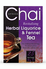 Xpress Chai Herbal Liquorice & Fennel Tea 25 Teabags 50g