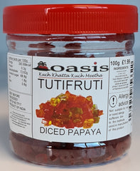 Oasis Tuti Fruti (Diced Papaya) 100g
