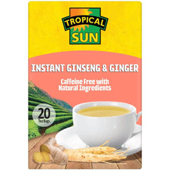 Tropical Sun Instant Ginseng & Ginger Tea 20 Teabags