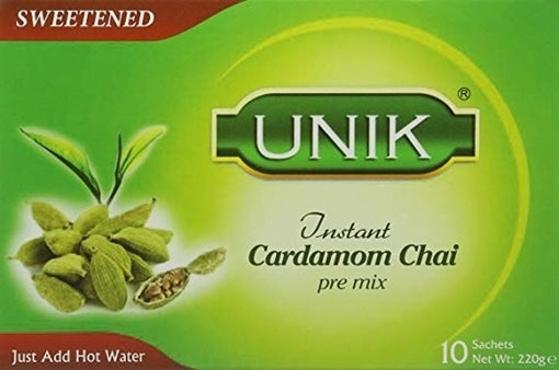 UNIK Instant Cardamom Chai Sweetened (10 Satchets)