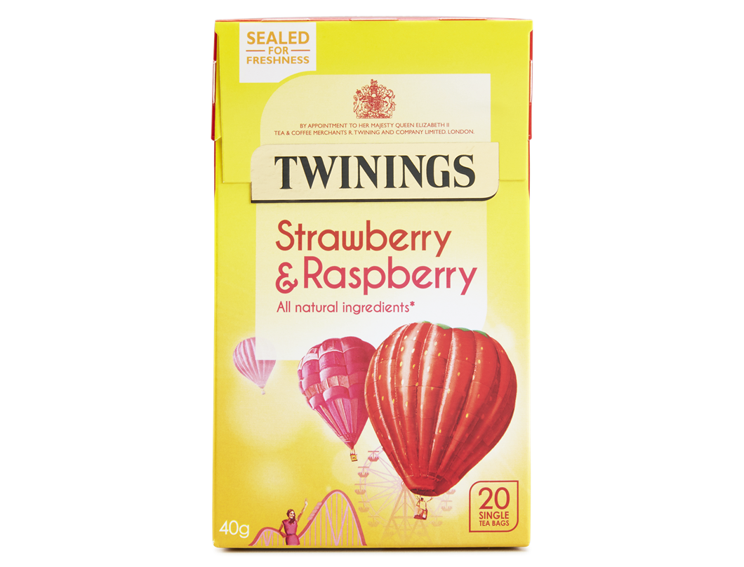 Twinings Strawberry & Raspberry 20 Tea Bags 30g