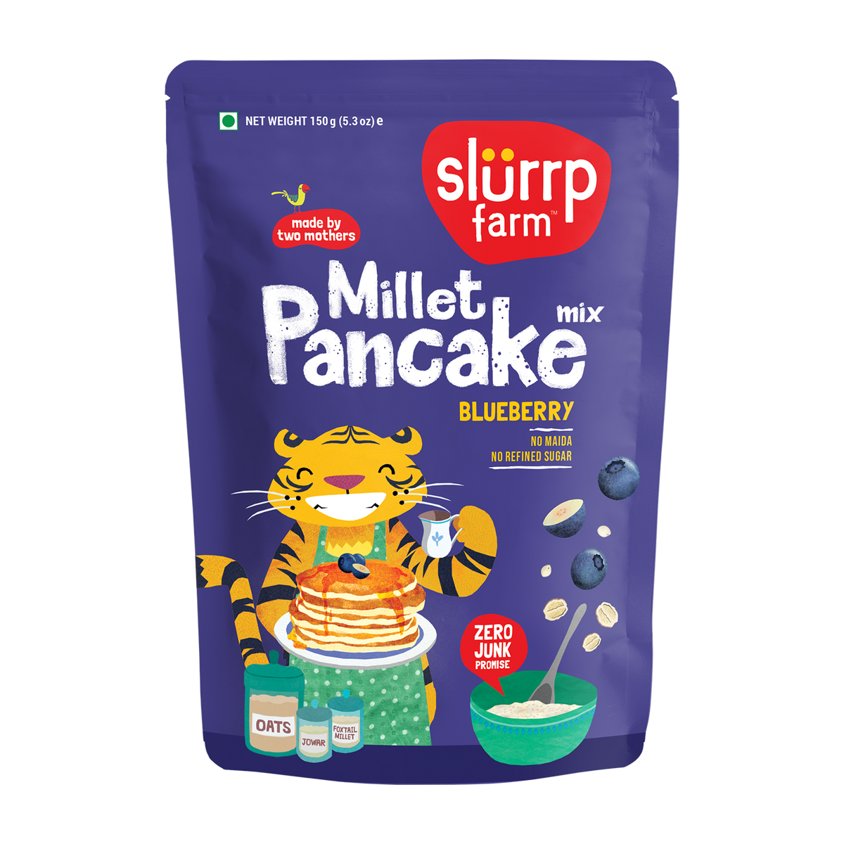 Slurrp Farm Blueberry Millet Pancake Mix 150g