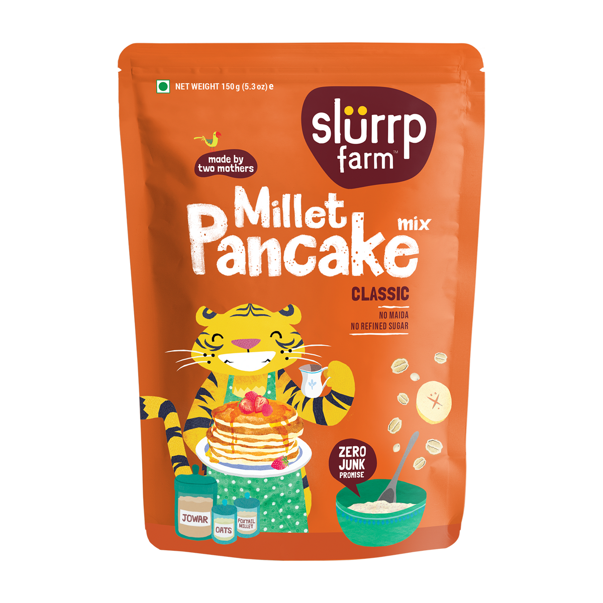 Slurrp Farm Classic Millet Pancake Mix 150g