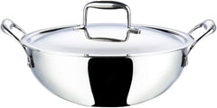 VEGO Triply Stainless Steel Kadhai 28cm