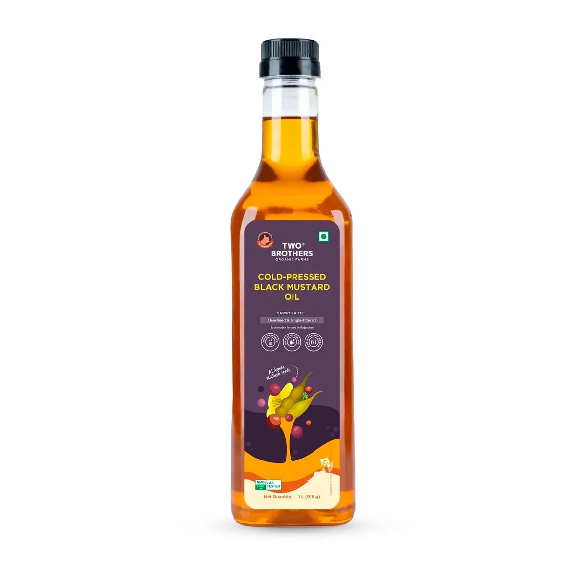 Two Brothers Black Mustard Oil 1L