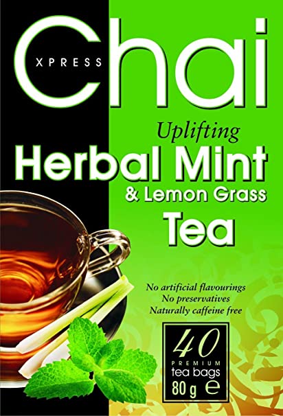 Xpress Chai Herbal Mint & Lemon Grass Tea 40 Teabags 80g