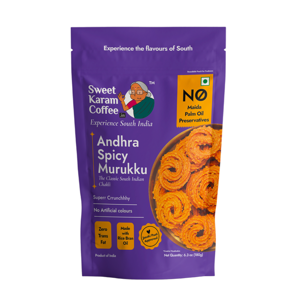 SKC Andhra Spicy Murukku 180g