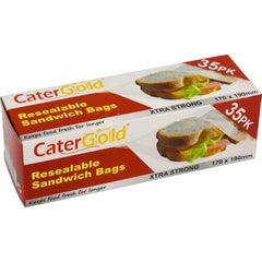 Cater Gold Resealable Sandwich Bags 35pack