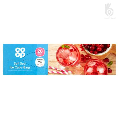 Co op Self Seal Ice Cube Bags 20pack