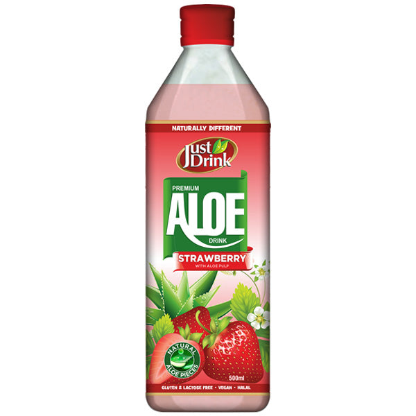 Just Drink Aloe Vera Strawberry Flavour 500ml