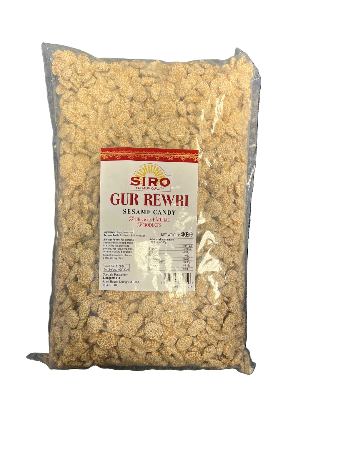 Siro Gur Rewri 4kg