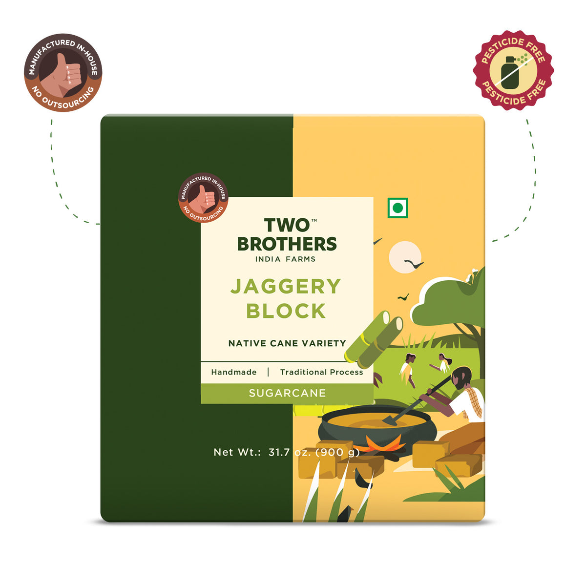 Two Brothers Jaggery Block 900g
