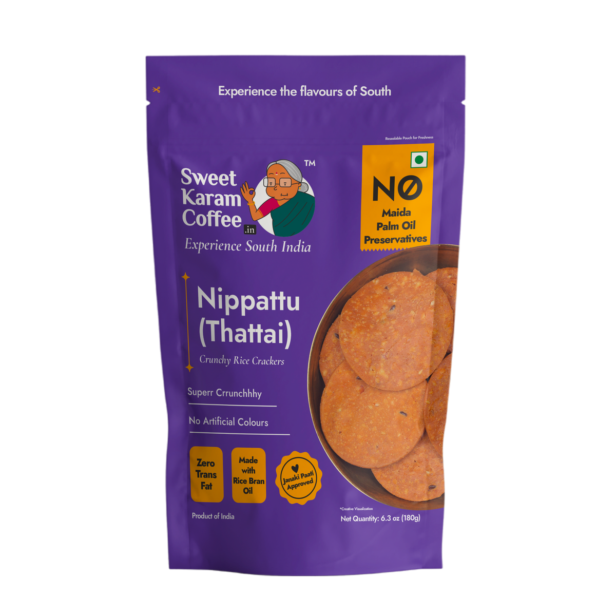 SKC Nipattu (Thattai) Rice Cracker 180g