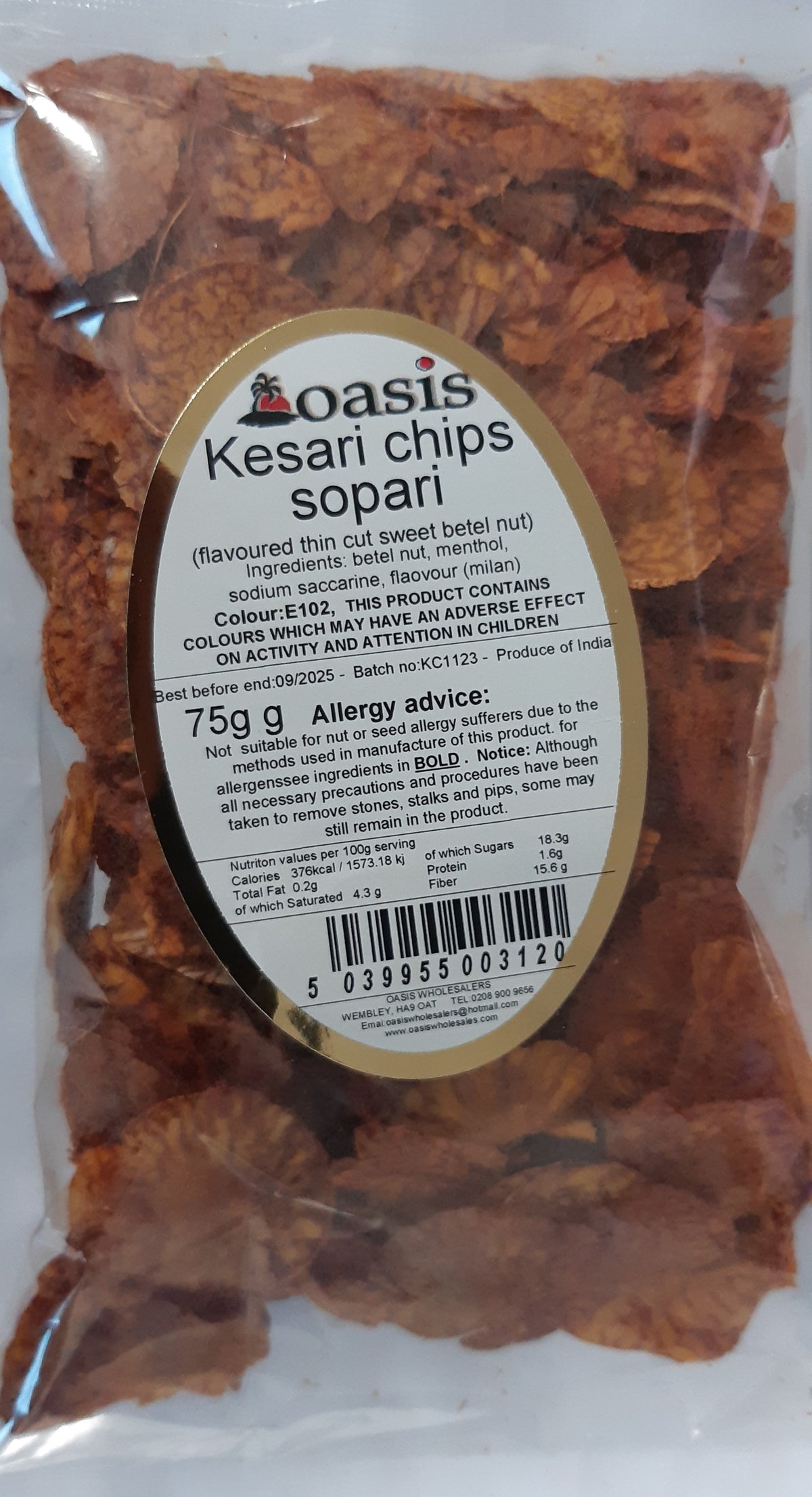 Oasis Kesari Chips Sopari 75G