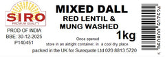 Siro Mixed Dall Red Lentil & Mung Washed 1KG