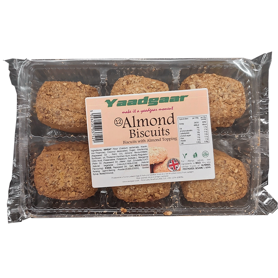 Yaadgaar Almond Biscuits 12 pieces