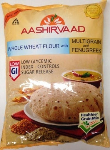 Aashirvaad Whole Wheat Atta with Multigrain and Fenugreek 5kg