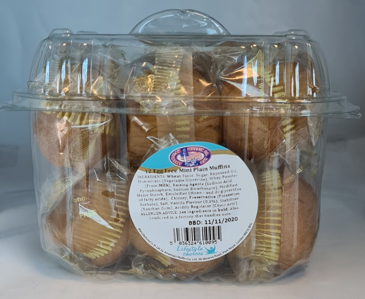 American Muffin Egg Free Mini Plain Muffin (12 pcs)