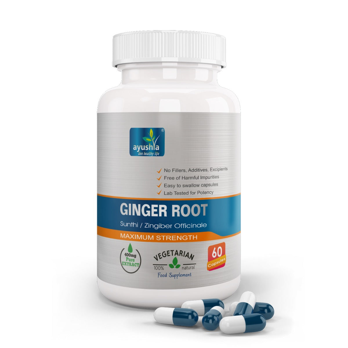 Ayushya Ginger Root 60 capsules