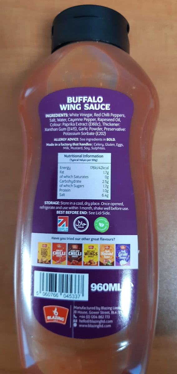 Blazing Bufflo Wings Sauce 960ml