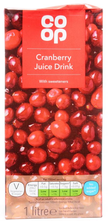Co op Cranberry Juice 1 ltr