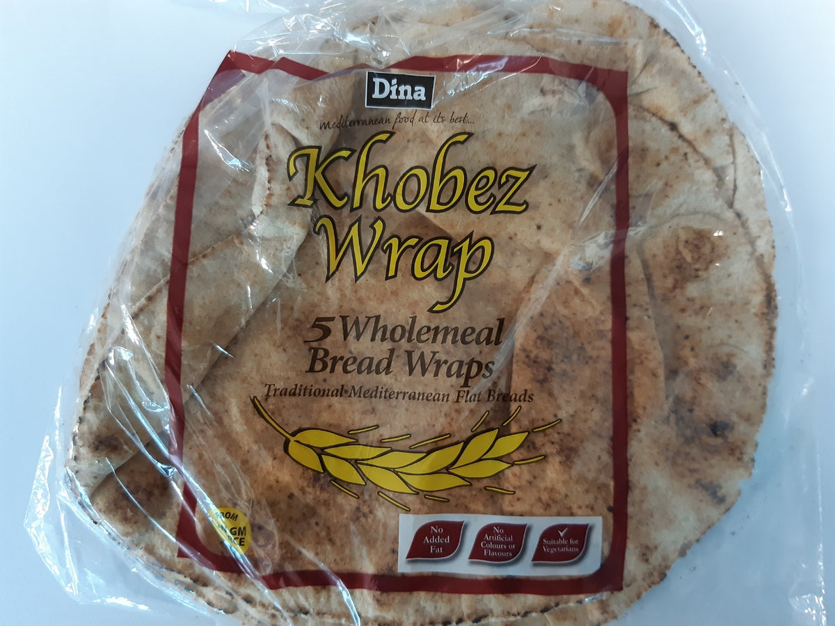 Dina Khobez Wrap 5 Wholemeal Bread Wraps