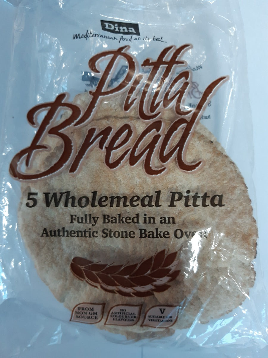 Dina Pitta Bread 5 Wholemeal Pitta - Round