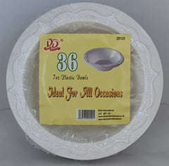 Dina Plastic Bowls 7 Oz (36 Pcs)