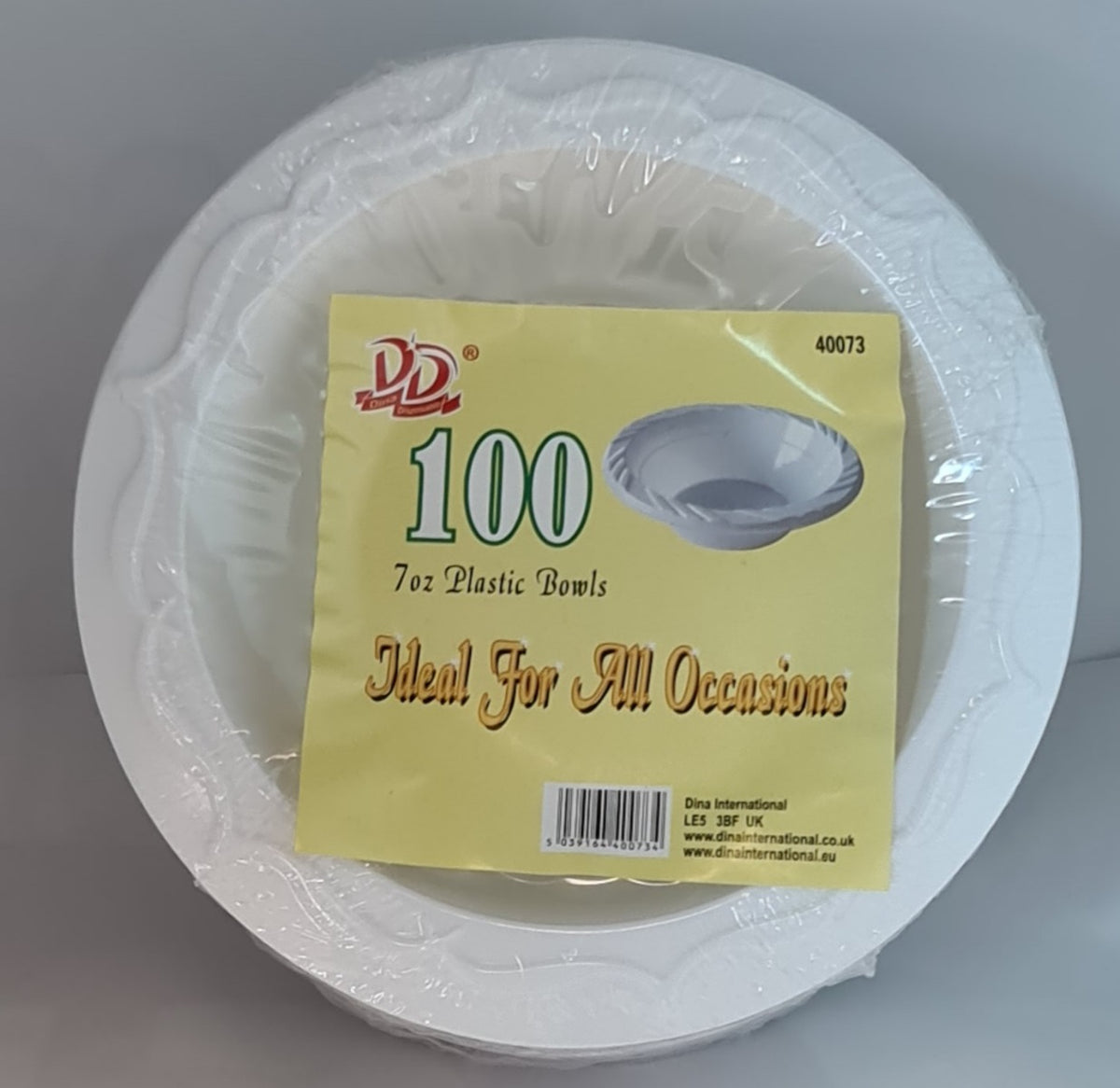 Dina Plastic Bowls 7oz (100 pcs)