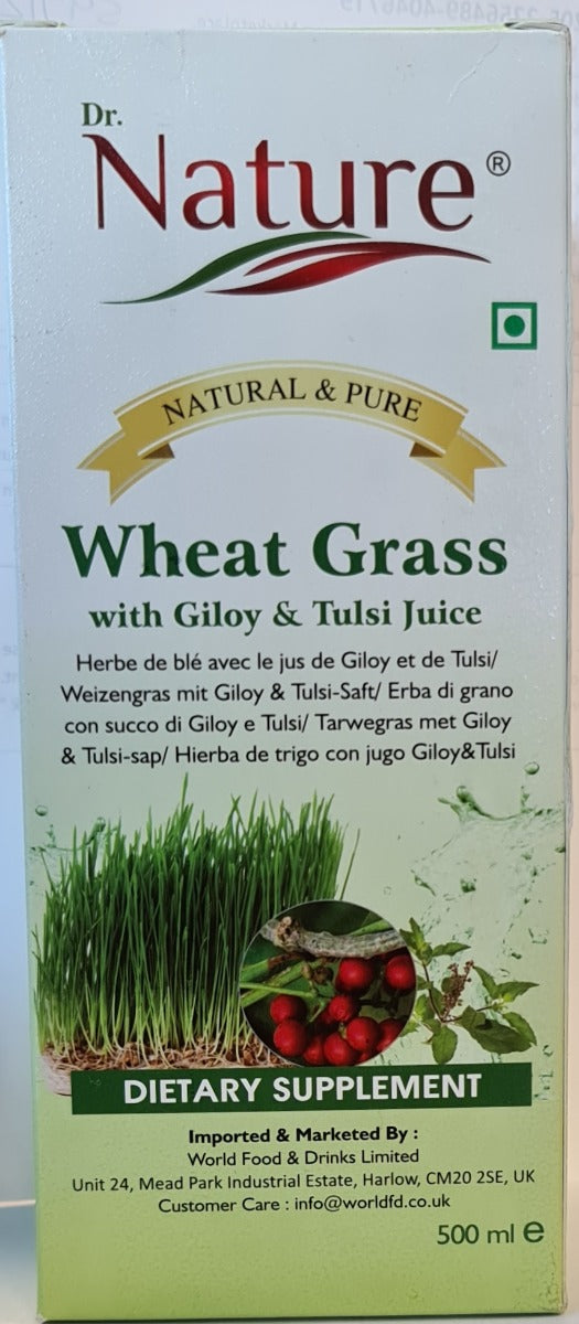 Dr. Nature Wheat Grass Juice (with Giloy & Tulsi Juice) 500ml