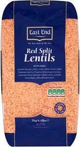 East End Red Split Lentils 2kg