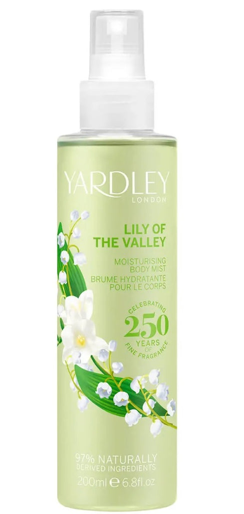Yardley Lily of The Valley Moisturising Body Mist 200ML