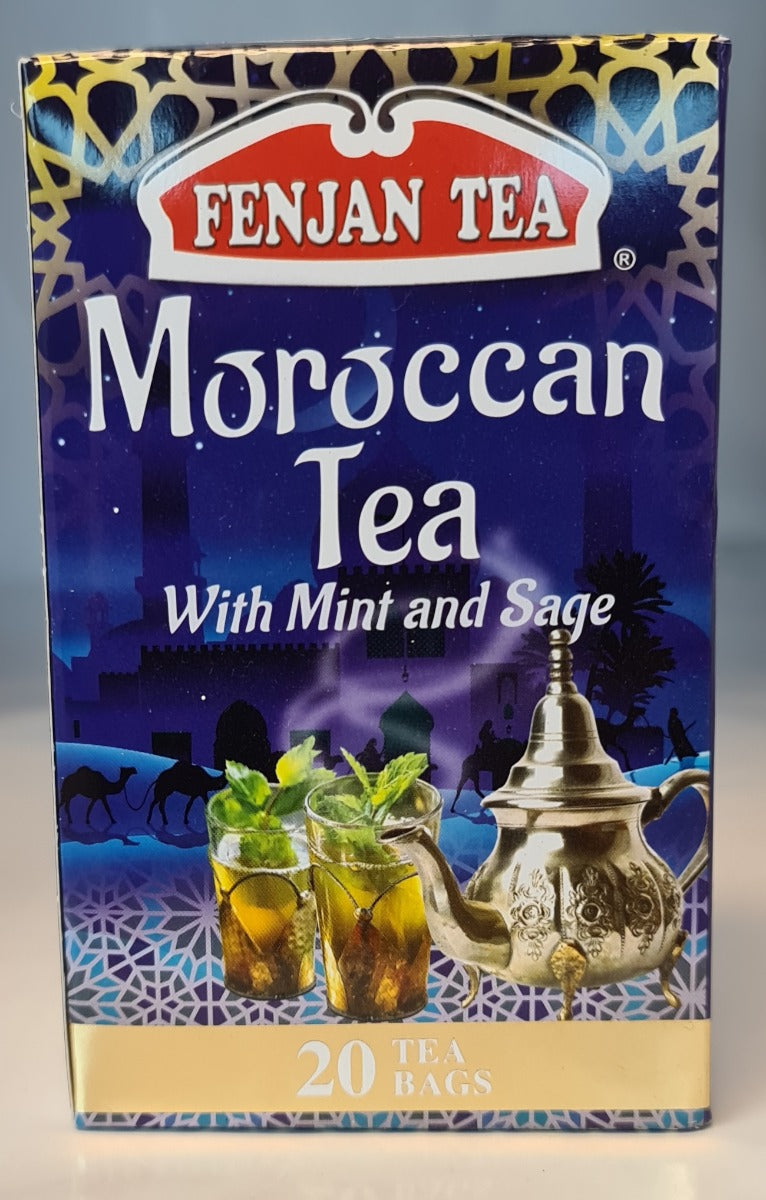 Fenjan Tea Moroccan with Mint & Sage 20 Tea Bags 40g