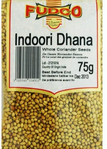 Fudco Indoori Dhana (Whole Coriander Seeds) 75g
