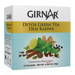 Girnar Detox Green Tea Desi Kahwa 10 Teabags 25g