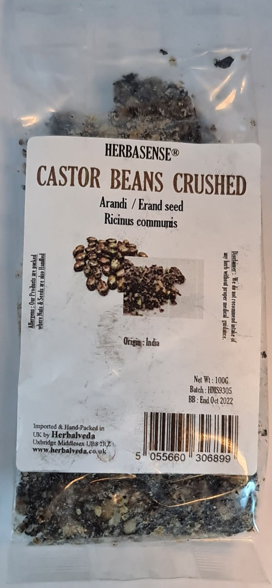 Herbasense Castor Beans Crushed 100g