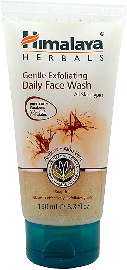 Himalaya Gentle Exfoliating Daily Face Wash (All Skin Types) (Aprikot + Aloe Vera) 150ml