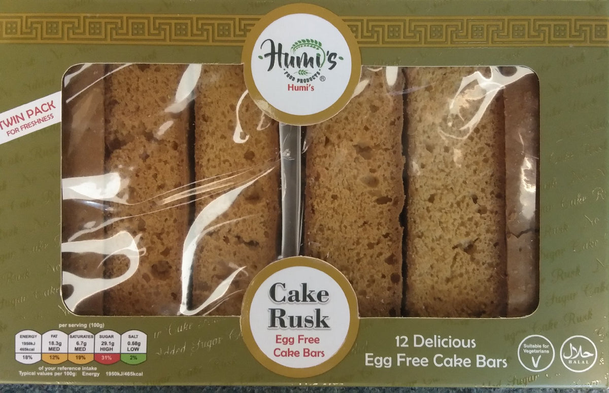 Humi's Cake Rusk Egg Free 12 pieces