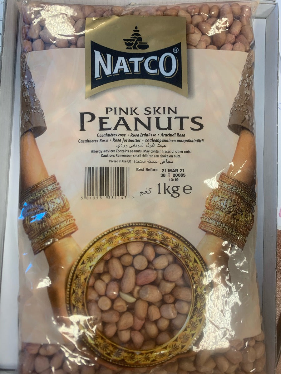 Natco Pink Skin Peanuts 1kg