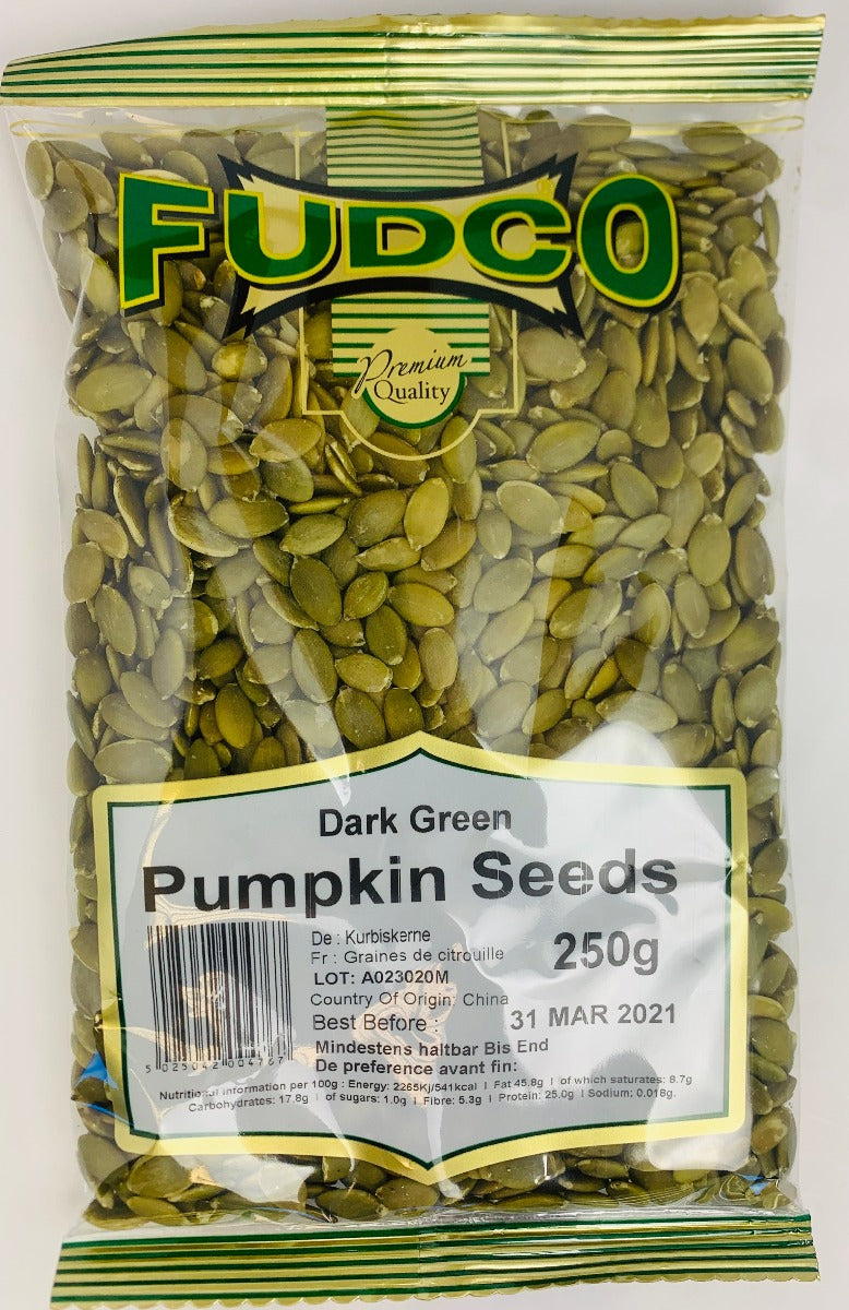 Fudco Dark Green Pumpkin Seeds 250g