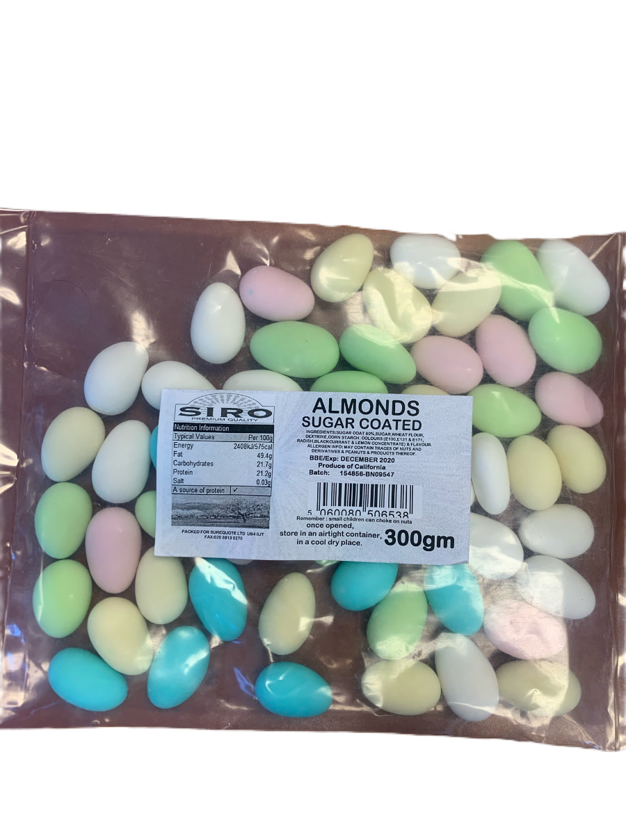 Siro Almonds Sugar Coated 300g